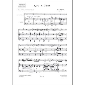 Kol Nidrei, Op. 47 : Adagio Pour Violoncelle Avec Accompagnement De Piano